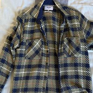 Wax London Size S Plaid Button-Up Shirt